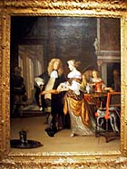 Eglon Hendrick van der Neer (1634-1703), "Figures in an Elegant Interior," 1678, at Otto Naumann