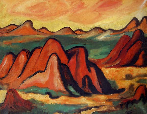 Artnet Com Features Magic Mountains New Mexico Landscape 1919 Private Collection Marsden Hartley