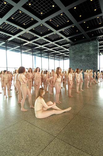 Vanessa Beecroft's VB55 at the Neue Nationalgalerie Berlin Apr 8 2005