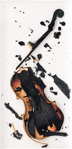 ohne titel burned violin by arman