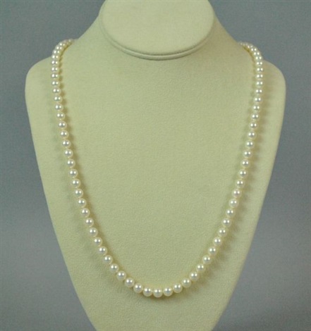 MIKIMOTO OPERA LENGTH PEARL NECKLACE by 