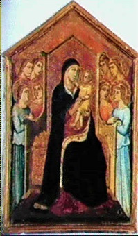 VIERGE A L'ENFANT ET ANGES