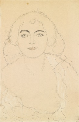 Bildnis Eines Madchens Mit Entblosster Brust By Gustav Klimt On Artnet