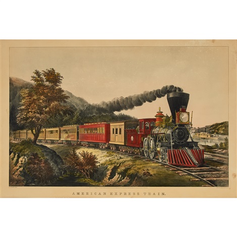 American Express Train Gale 143 By Currier Ives Publishers On Artnet