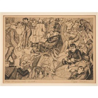 The Promenade Deck from Six American Etchings, 1920 The Promenade Deck from Six American Etchings, 1920