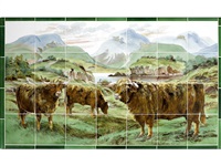 Scottish Highland Cattle of Victorian Pictorial... Scottish Highland Cattle of Victorian Pictorial...