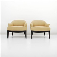 Continental club chairs (pair)