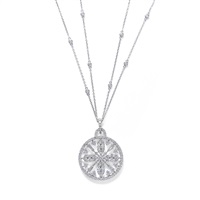 J.FARREN-PRICE DIAMOND PENDANT NECKLACE