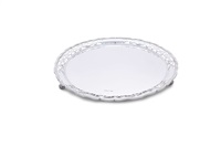 A LARGE SILVER SALVER, 1917
