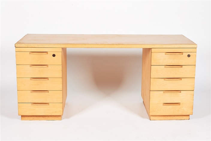 Desk With Two Drawer Units Model B96 By Alvar Aalto On Artnet
