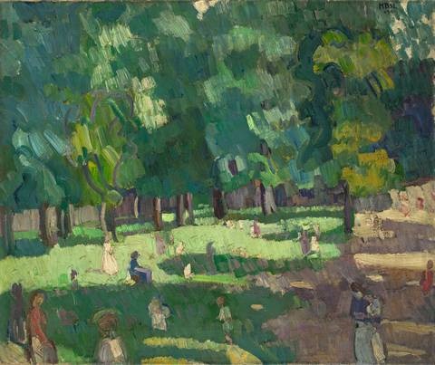 Kinderspielplatz Alter Botanischer Garten By Max Beckmann On Artnet