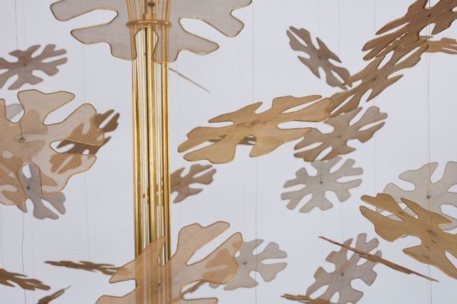 'snowflake' chandelier by paavo tynell