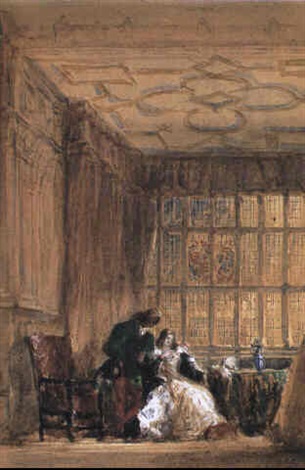 The Interior Of The Long Gallery Haddon Hall Derbyshire By