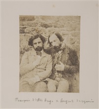 Self-Portrait with François-Victor Hugo, 1853, 1853 Self-Portrait with François-Victor Hugo, 1853, 1853