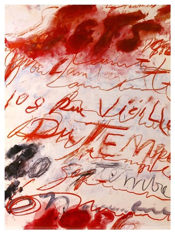 CY TWOMBLY サイ・トゥオンブリー　ガゴシアンギャラリー展示の時の図録？