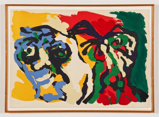 karel appel two figures