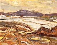 Valcartier, coucher de soleil, 1962