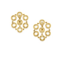 A&A TURNER: A PAIR OF GOLD EARCLIPS, PARIS
