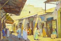 SCÈNE DE SOUK À CASABLANCA