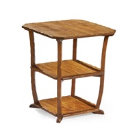 THREE-TIER OCCASIONAL TABLE, CIRCA 1935, 1935 THREE-TIER OCCASIONAL TABLE, CIRCA 1935, 1935