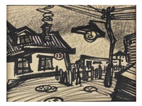 Deux œuvres: une nature morte et un paysage/ , 1962 Deux œuvres: une nature morte et un paysage/ , 1962