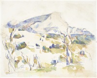 La Montagne Sainte-Victoire vue des..., 1902–1906 La Montagne Sainte-Victoire vue des..., 1902–1906