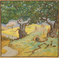 Figures under a Tree
