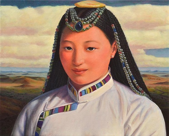 beautiful mongolian woman