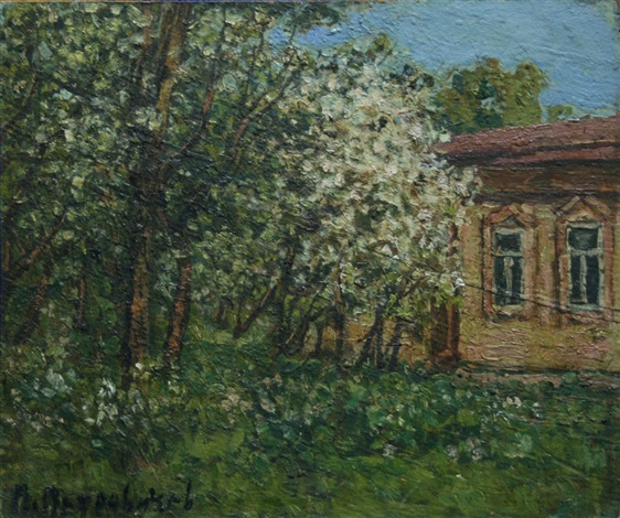 Cabin In The Apple Orchard By Petr Ivanovich Petrovichev On Artnet