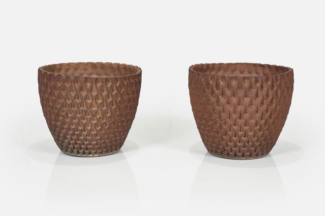 'phoenix' planters (2) by david cressey