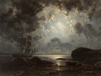 Moonlight over the Coast, 1869