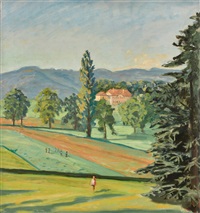 Inland View from Choisy, Switzerland, 1946