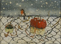 Natura morta con pettirosso