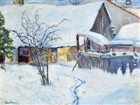 Snowy Courtyard, 1924