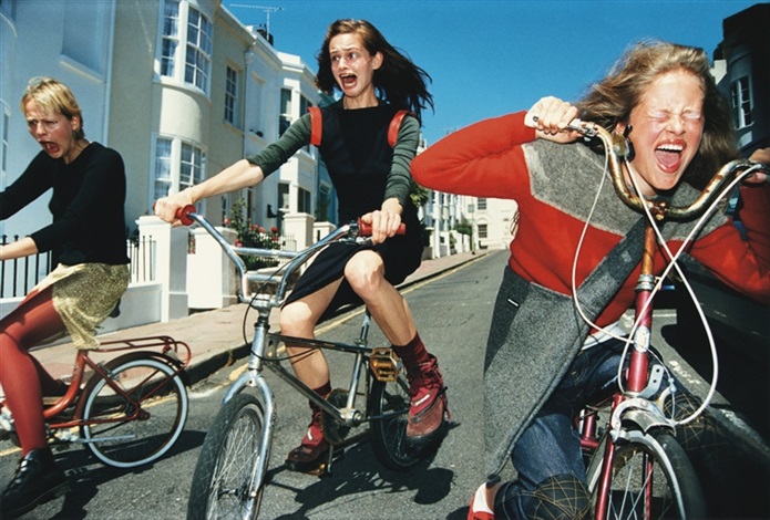 girls on bikes