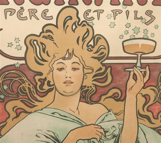 champagne ruinart mucha