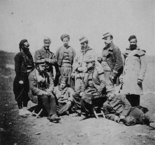 Krimkrieg General Cisse Offiziere Und Soldaten Vor General Bosquets Division By Roger Fenton On Artnet