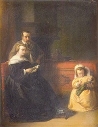 Petite fille jouant avec sa poupée..., 1858–1858 Petite fille jouant avec sa poupée..., 1858–1858