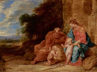Sainte Famille avec saint Jean-Baptiste Sainte Famille avec saint Jean-Baptiste
