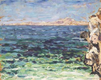View of the Mediterranean near San Raphael, 1923 View of the Mediterranean near San Raphael, 1923