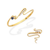 GILLIAN PACKARD: SAPPHIRE AND DIAMOND BANGLE , 1973 GILLIAN PACKARD: SAPPHIRE AND DIAMOND BANGLE , 1973