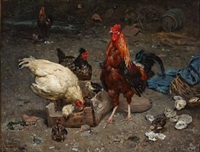 I hønsegården, 1879