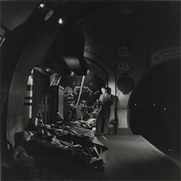 Henry Moore Sketching Holborn Tube, 1940