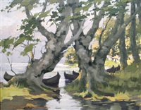 Boats in the delta