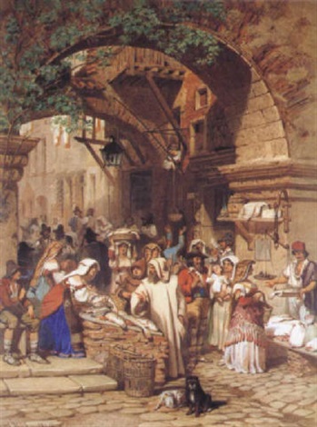 The Fish Market Rome By Carl Haag On Artnet