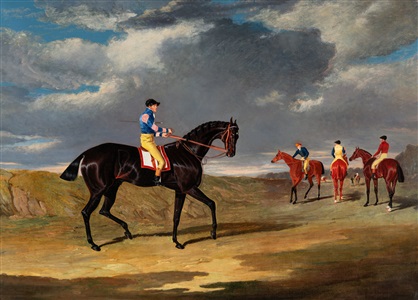lottery going to the start at doncaster by john frederick herring the elder