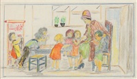 A Teacher with Children