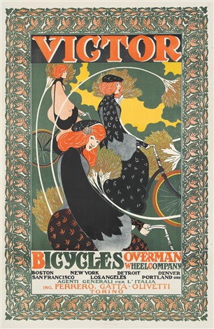 Victor Bicycles Overman Wheel Co By William H Bradley On Artnet