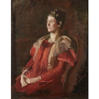 Study for the portrait of Mrs. Charles L. Leonard Study for the portrait of Mrs. Charles L. Leonard