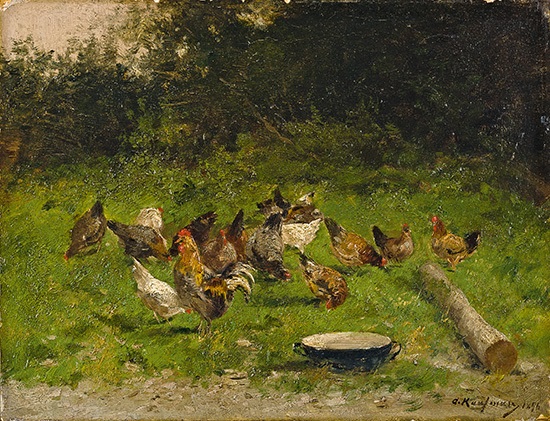 Huhner Im Garten By Adolf Kaufmann On Artnet